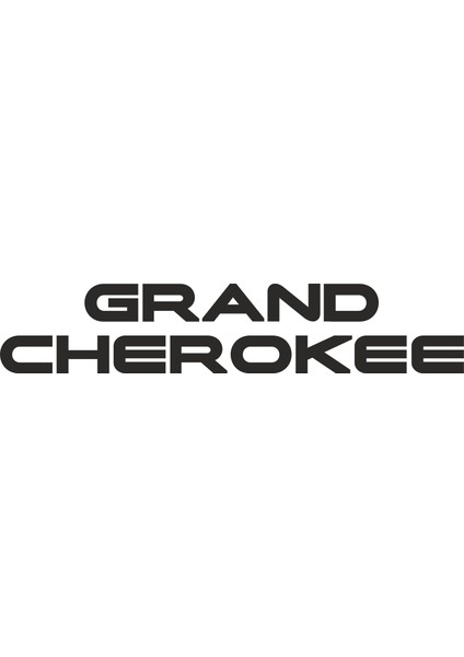 Grand Cherokee Sticker 15 x 3 cm Renkli