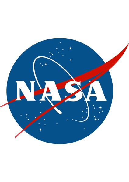 Nasa Logo Sticker 12 x 10 cm Renkli