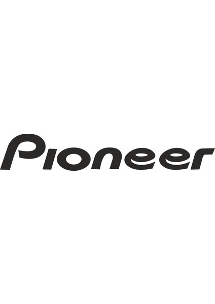 Pıoneer Pionner Ses Logo Sticker 15 x 2,5 cm Siyah