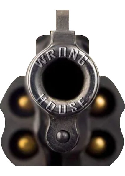 Wrong House Yanlış Ev Sticker 9 x 7 cm Renkli