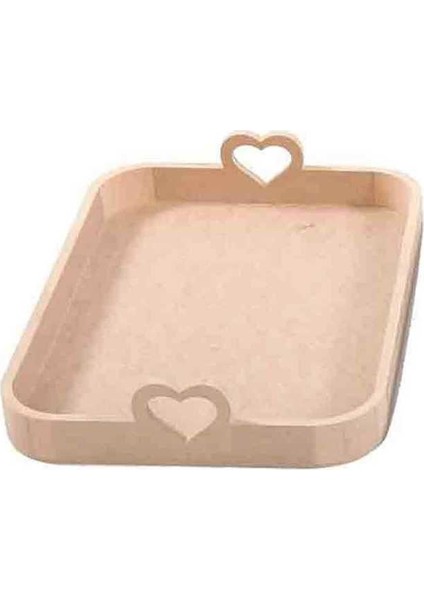 Ahşap Mdf Tepsi 45 x 33 x 8.5 cm
