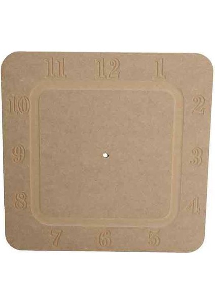 Ahşap Mdf Saat 34 x 34 cm