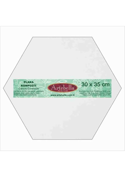 Kompozit Plaka Altıgen 30 x 35 cm