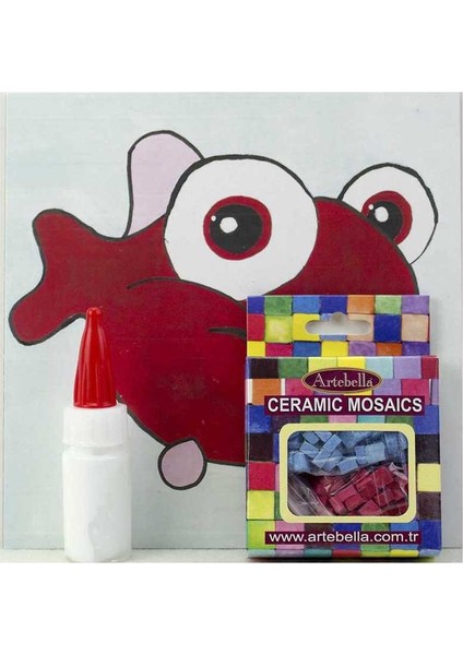 Kırmızı Balık Seramik Mozaik Set 20 x 20 cm fiyatları