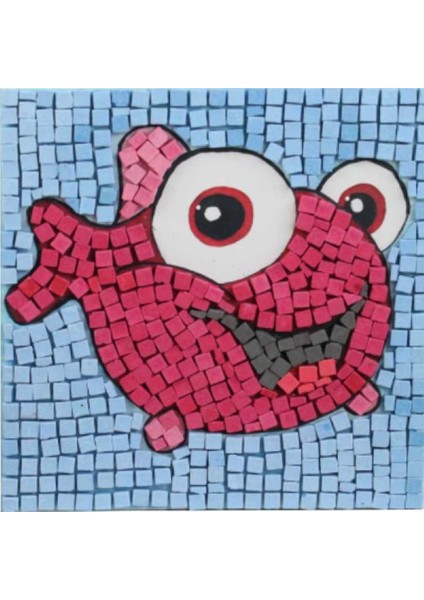Kırmızı Balık Seramik Mozaik Set 20 x 20 cm modelleri