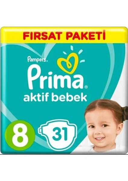 Bebek Bezi Paketi 8  No 17+ kg 31'li