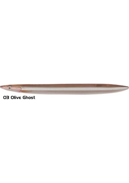 B - Sg Line Thru Sandeel 125 mm 19 gr 03 - Olive Ghost