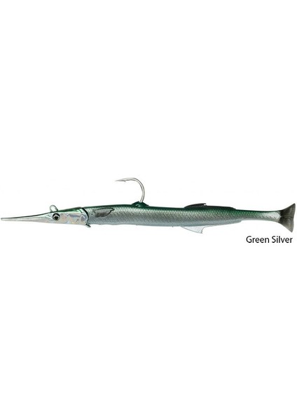 Needlefish Pulsetail 2+1 23 cm 55 gr Suni Yem Green Silver