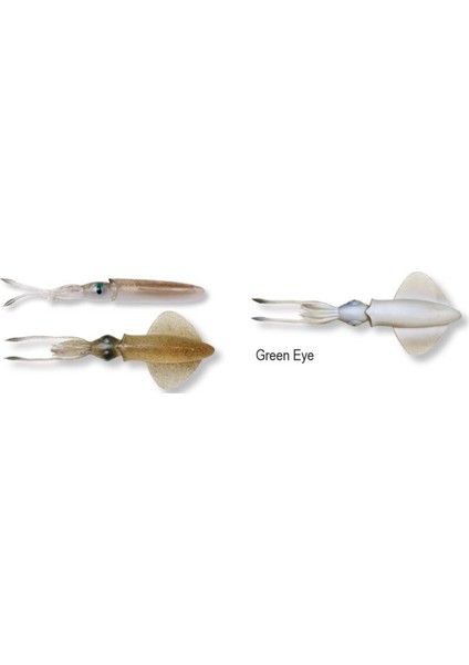 Swim Squid 12.5 cm 11 gr 3 Adet Suni Yem Green Eye