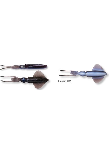 Swim Squid 9.5 cm 5 gr 4 Adet Suni Yem Brown