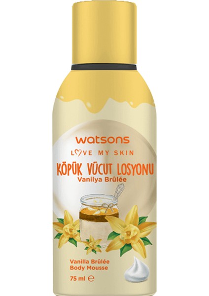 Vanilyalı Köpük Losyon Hızla Emilim Sağlayan 75 ml Tüm Cilt Tipleri İçin Uygun