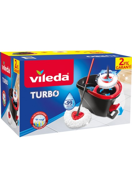 Turbo Pedallı Temizlik Seti + 1 Yedek