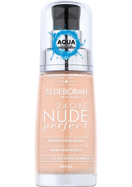 24Ore Perfect Nude Fondöten No: 0 Fair Rose