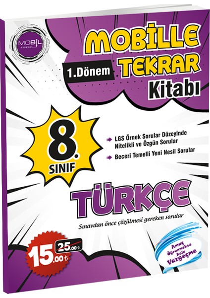 Mobille 1.Dönem Tekrar Kitabı Türkçe