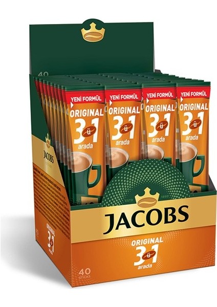 3ü 1 Arada Hazır Kahve 16 gr x 40'lı