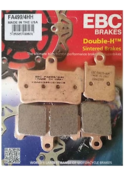 Hh Sinterli Balata Fa499/4Hh Honda Vfr1200F Fa Faa Fad 10-17