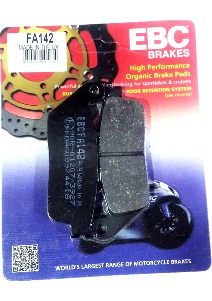 Organik Fren Balatası Fa142 Ön Honda Cbr250R Cbr600F Kymco Downtown İ Xcıtıng 250 300 Suzukı Inazuma An650 Burgman 022
