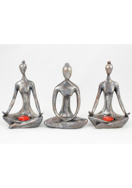 Özel Tasarım Yogacı Kızlar Seti Gri