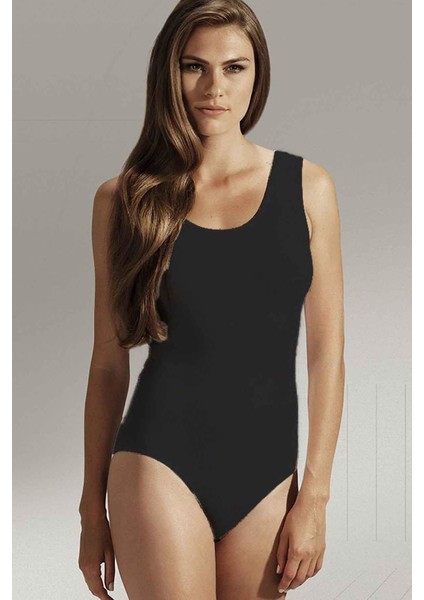 Desensiz Kalın Askılı Kadın Body / Bodysuit 4005