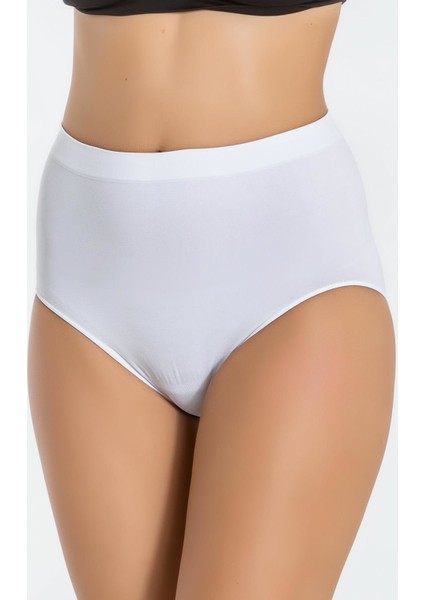 Yüksek Bel Düz / Desensiz Kadın Slip Külot 1008
