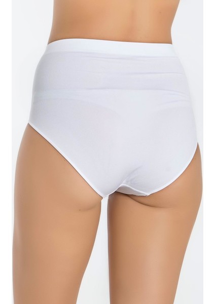 Yüksek Bel Düz / Desensiz Kadın Slip Külot 1008
