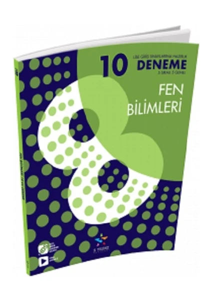 5 Yıldız Yayınları 8. Sınıf Fen Bilimleri 10'lu Deneme