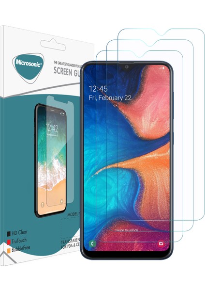 Samsung Galaxy A20E Ekran Koruyucu Nano Cam (3'lü Paket)