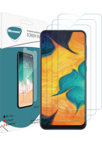 Samsung Galaxy A30 Ekran Koruyucu Nano Cam (3'lü Paket)