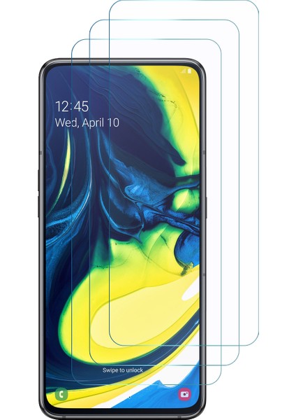 Samsung Galaxy A80 Ekran Koruyucu Nano Cam (3'lü Paket)