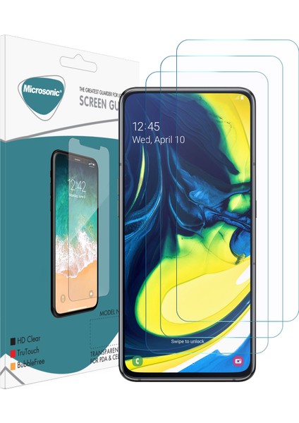 Samsung Galaxy A80 Ekran Koruyucu Nano Cam (3'lü Paket)