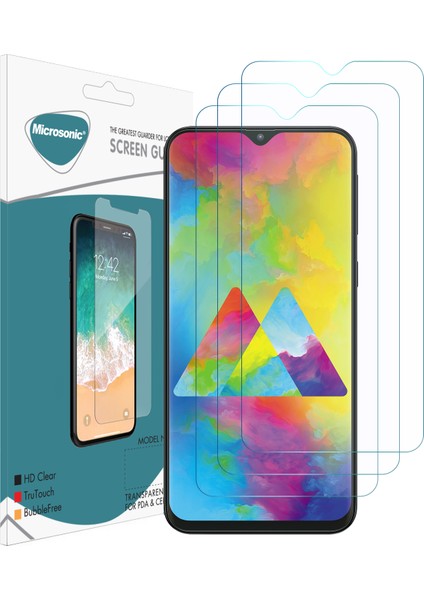 Samsung Galaxy M20 Ekran Koruyucu Nano Cam (3'lü Paket)