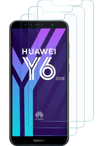 Huawei Y6 2018 Ekran Koruyucu Nano Cam (3'lü Paket)