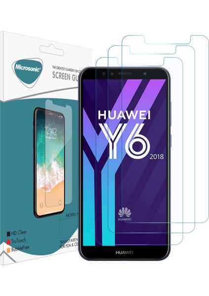 Huawei Y6 2018 Ekran Koruyucu Nano Cam (3'lü Paket) fiyatları