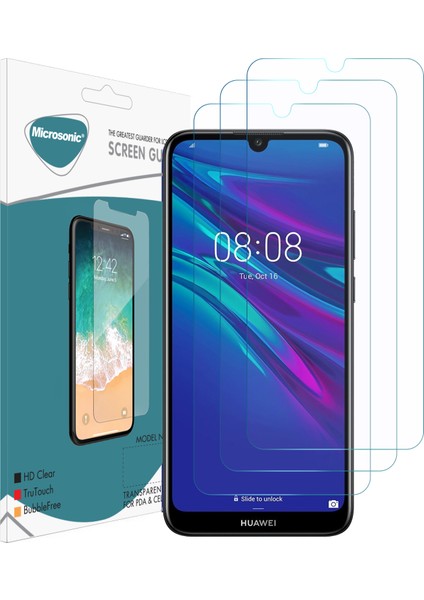 Huawei Y6 2019 Ekran Koruyucu Nano Cam (3'lü Paket)