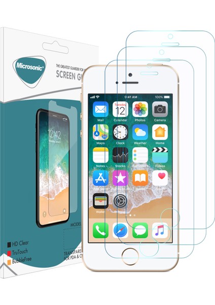 Apple iPhone Se Ekran Koruyucu Nano Cam (3'lü Paket)