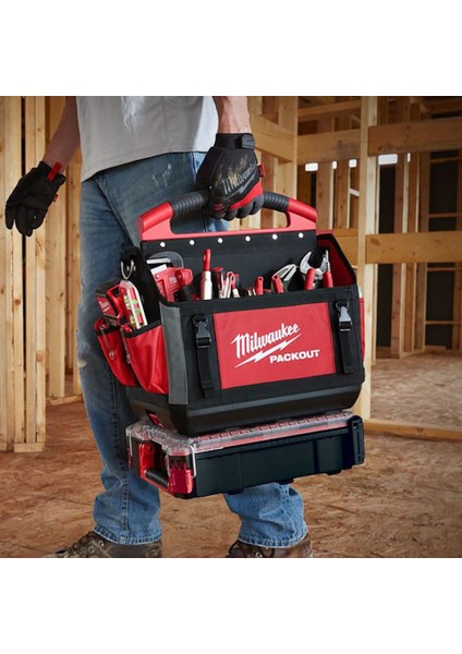 T4932464086 Ağır Hizmet Tipi Packout Alet Taşıma Çantası 50 cm 32 Cep indirimleri