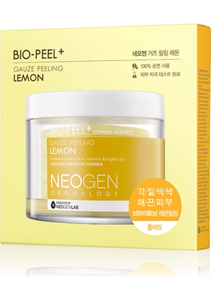 Bio-Peel Gauze Peeling Lemon Mini - Kimyasal &mekanik Peeling Ikisi Bir Arada Çözüm 8'li