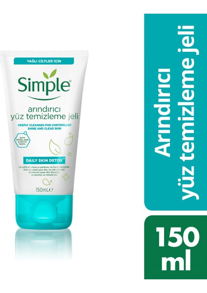Daily Skin Detox Arındırıcı Yüz Temizleme Jeli Temiz Ve Parlamayan Bir Cilt İçin 150 ml