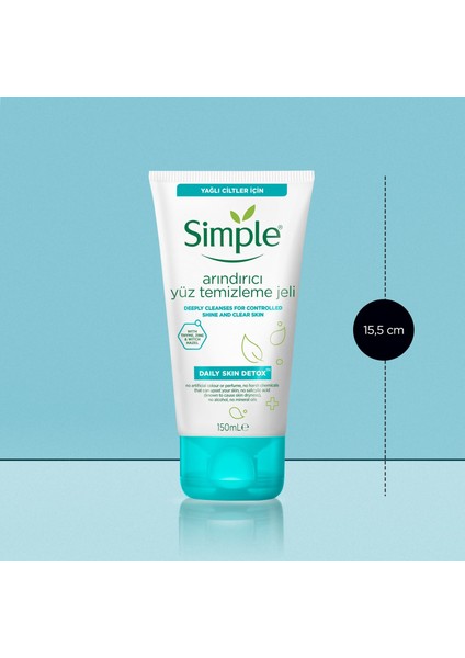 Daily Skin Detox Arındırıcı Yüz Temizleme Jeli Temiz Ve Parlamayan Bir Cilt İçin 150 ml