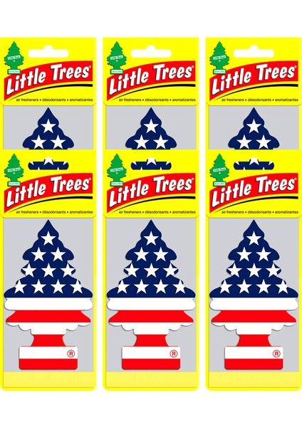 Little Trees Amerikan Bayraklı Vanilla Pride Asma Oto Kokusu 6 Adet