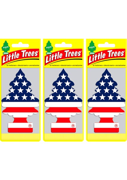 Little Trees Amerikan Bayraklı Vanilla Pride Asma Oto Kokusu 3 Adet