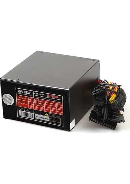 EPS-500A Real 500W 12 cm 4*Sata 12 cm Power Supply