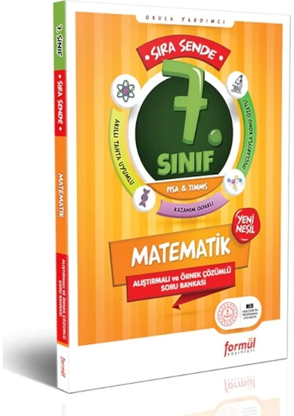 Formül Yayınları Sıra Sende 7. Sınıf Matematik Alıştırmalı ve Örnek Çözümlü Soru Bankası