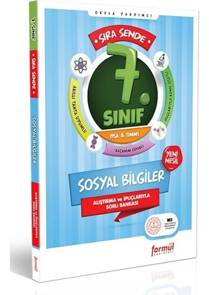 Sıra Sende 7. Sınıf Sosyal Bilgiler Alıştırmalı ve Örnek Çözümlü Soru Bankası