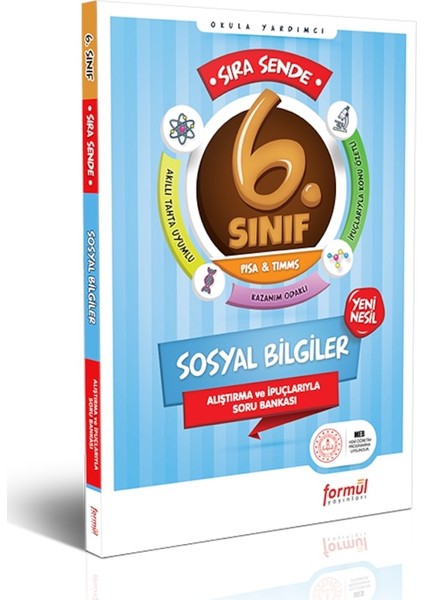 Sıra Sende 6. Sınıf Sosyal Bilgiler Alıştırmalı ve Örnek Çözümlü Soru Bankası