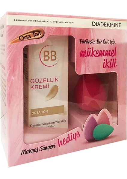 Beauty Bb Krem Koyu Ton Sünger Hediyeli