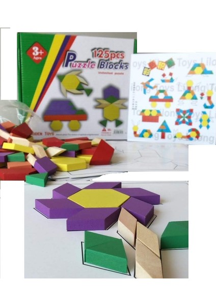 Tangram Puzzle Eğitim Seti 125 Parça