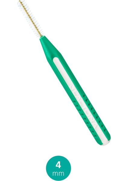 Diş Arası 4,0 Mm Yeşil Arayüz Fırçası