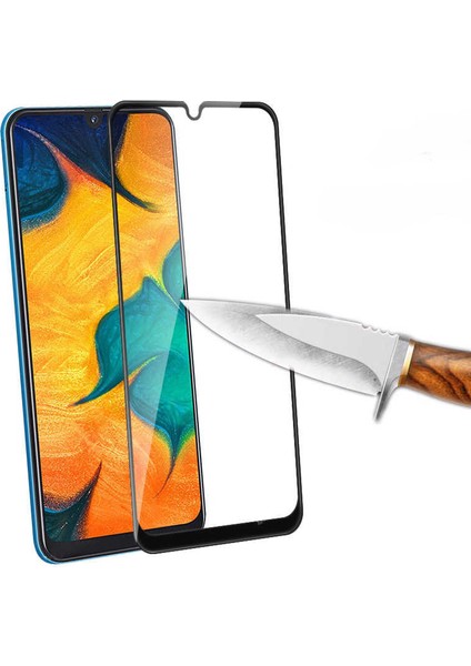 Samsung Galaxy M30S Zore 5D Tam Ekran Cam Ekran Koruyucu