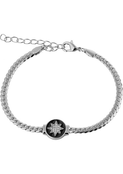 Gümüş Kaplama Yılan Zincir Bileklik